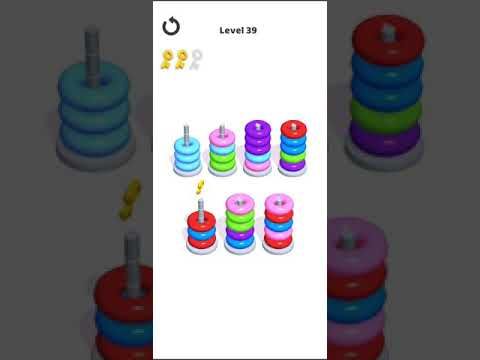 Video guide by Mobile games: Hoop Stack Level 39 #hoopstack
