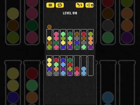 Video guide by Mobile games: Ball Sort Puzzle Level 919 #ballsortpuzzle