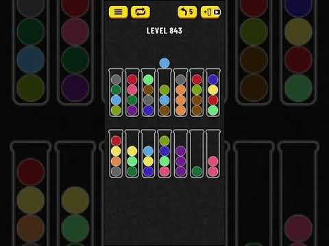 Video guide by Mobile games: Ball Sort Puzzle Level 843 #ballsortpuzzle