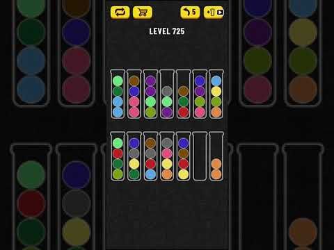 Video guide by Mobile games: Ball Sort Puzzle Level 725 #ballsortpuzzle