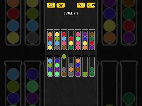Video guide by Mobile games: Ball Sort Puzzle Level 219 #ballsortpuzzle