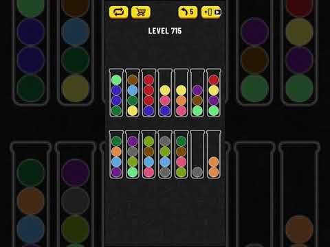 Video guide by Mobile games: Ball Sort Puzzle Level 715 #ballsortpuzzle