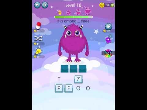 Video guide by Scary Talking Head: Word Monsters Level 18 #wordmonsters