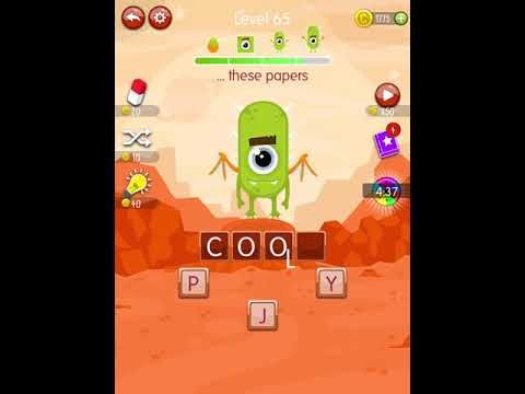 Video guide by Scary Talking Head: Word Monsters Level 65 #wordmonsters