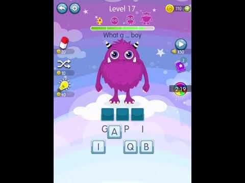 Video guide by Scary Talking Head: Word Monsters Level 17 #wordmonsters