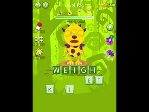 Video guide by Scary Talking Head: Word Monsters Level 126 #wordmonsters