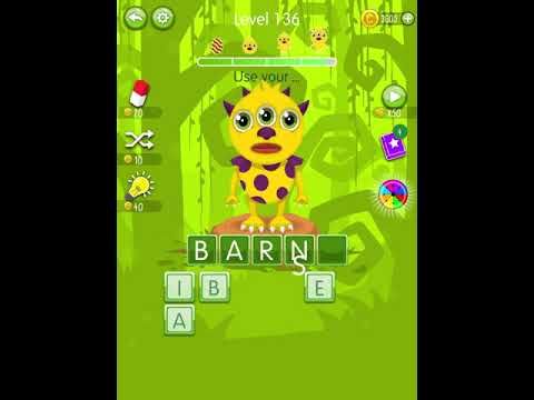Video guide by Scary Talking Head: Word Monsters Level 136 #wordmonsters