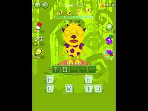Video guide by Scary Talking Head: Word Monsters Level 137 #wordmonsters