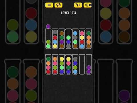 Video guide by Mobile games: Ball Sort Puzzle Level 1013 #ballsortpuzzle