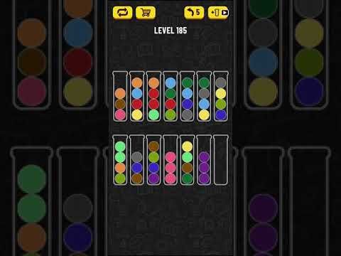 Video guide by Mobile games: Ball Sort Puzzle Level 185 #ballsortpuzzle