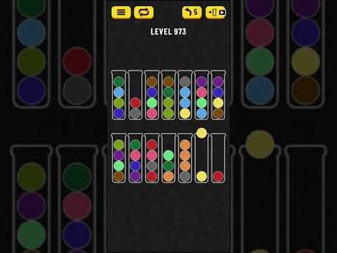 Video guide by Mobile games: Ball Sort Puzzle Level 973 #ballsortpuzzle