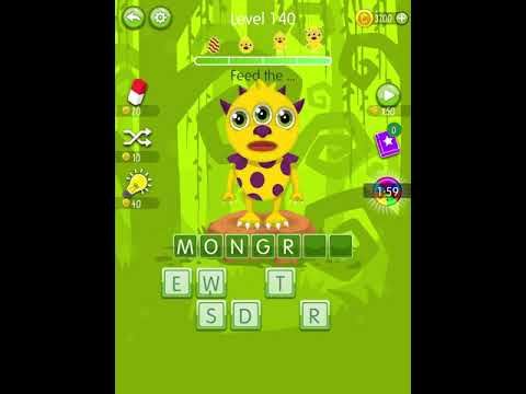 Video guide by Scary Talking Head: Word Monsters Level 140 #wordmonsters