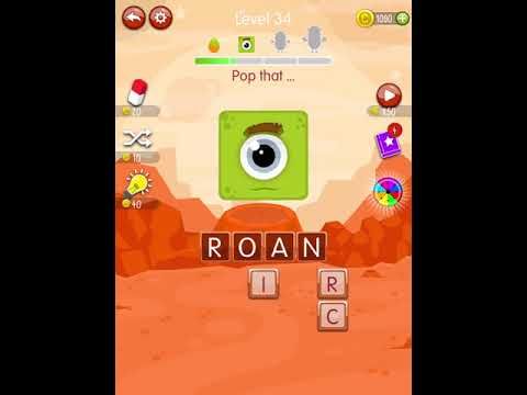 Video guide by Scary Talking Head: Word Monsters Level 34 #wordmonsters