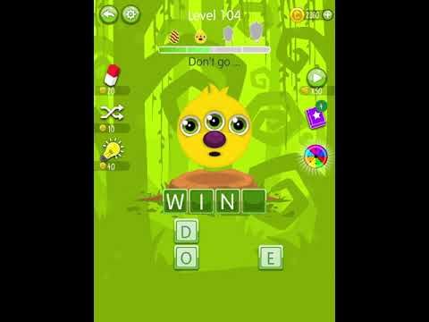 Video guide by Scary Talking Head: Word Monsters Level 104 #wordmonsters
