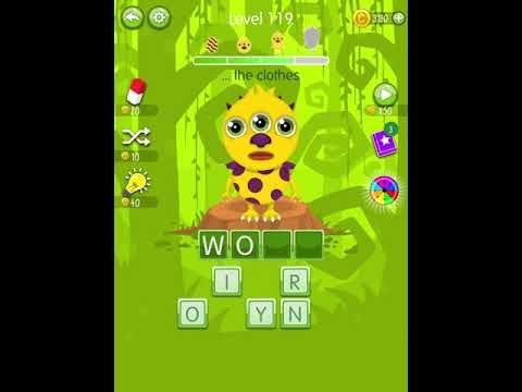 Video guide by Scary Talking Head: Word Monsters Level 119 #wordmonsters