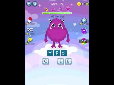 Video guide by Scary Talking Head: Word Monsters Level 19 #wordmonsters
