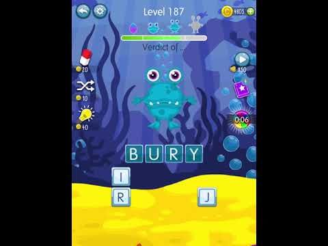 Video guide by Scary Talking Head: Word Monsters Level 187 #wordmonsters