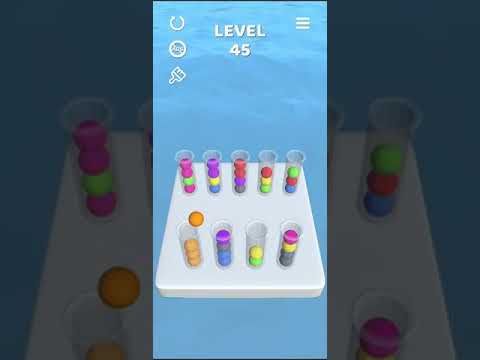 Video guide by Mobile games: Sort It 3D Level 45 #sortit3d