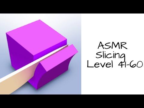 Video guide by Bigundes World: ASMR Slicing Level 40-60 #asmrslicing