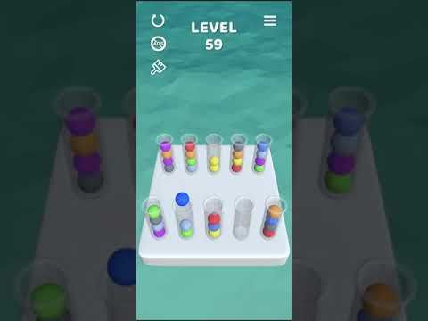 Video guide by Mobile games: Sort It 3D Level 59 #sortit3d