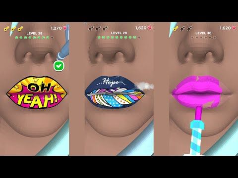 Video guide by Pure Guide: Lip Art 3D Level 17 #lipart3d