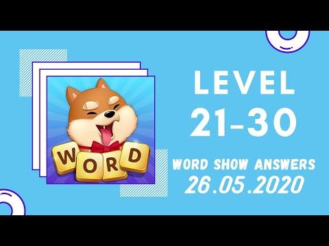 Video guide by Kelime HÃ¼nkÃ¢rÄ±: Word Show Level 21-30 #wordshow
