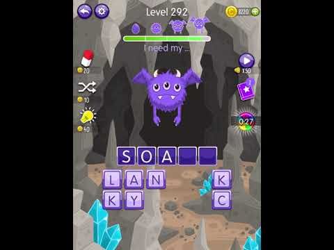 Video guide by Scary Talking Head: Word Monsters Level 292 #wordmonsters
