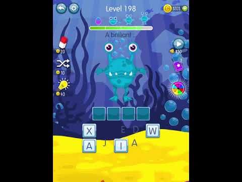 Video guide by Scary Talking Head: Word Monsters Level 198 #wordmonsters