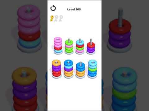 Video guide by Mobile games: Hoop Stack Level 205 #hoopstack
