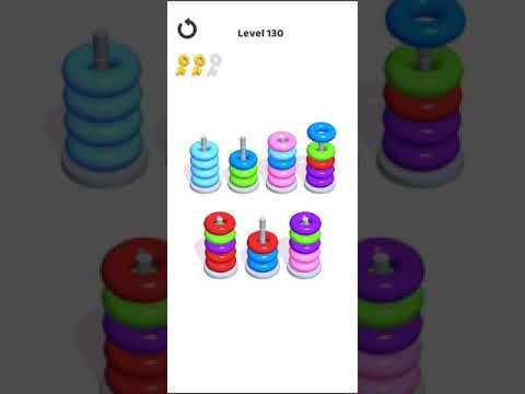 Video guide by Mobile games: Hoop Stack Level 130 #hoopstack
