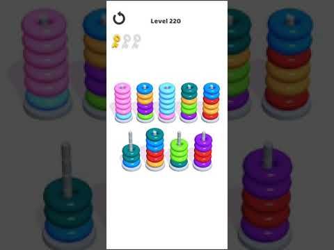 Video guide by Mobile games: Hoop Stack Level 220 #hoopstack