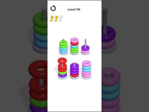 Video guide by Mobile games: Hoop Stack Level 115 #hoopstack
