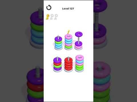 Video guide by Mobile games: Hoop Stack Level 127 #hoopstack