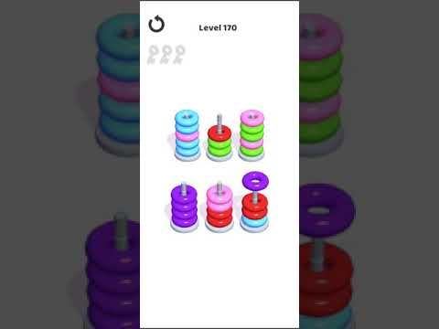 Video guide by Mobile games: Hoop Stack Level 170 #hoopstack