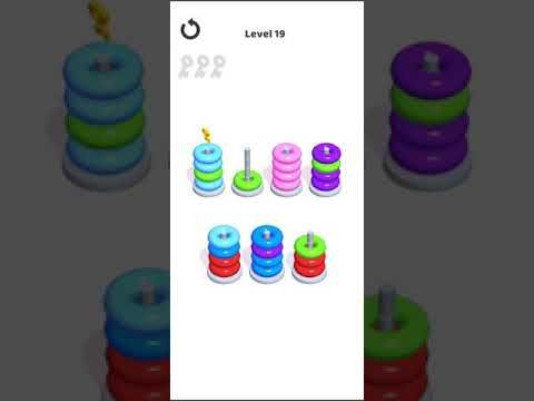 Video guide by Mobile games: Hoop Stack Level 19 #hoopstack