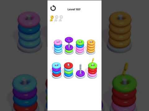 Video guide by Mobile games: Hoop Stack Level 107 #hoopstack