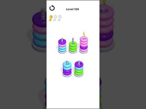 Video guide by Mobile games: Hoop Stack Level 109 #hoopstack