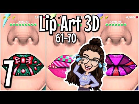 Video guide by YeyisPlay: Lip Art 3D Level 61 #lipart3d
