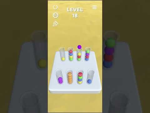 Video guide by Mobile games: Sort It 3D Level 18 #sortit3d