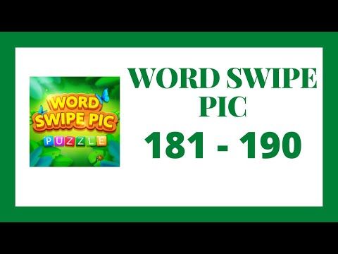 Video guide by Go Answer: Word Swipe Pic Level 181 #wordswipepic