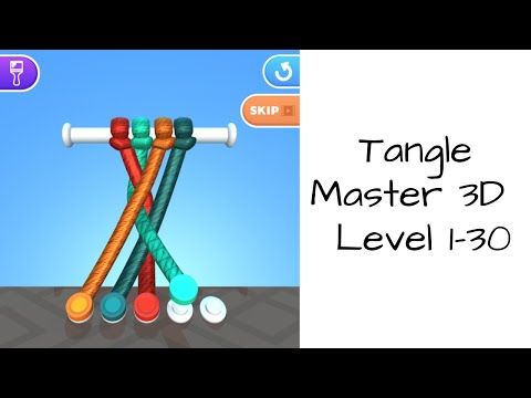 Video guide by Bigundes World: Tangle Master 3D Level 1-30 #tanglemaster3d