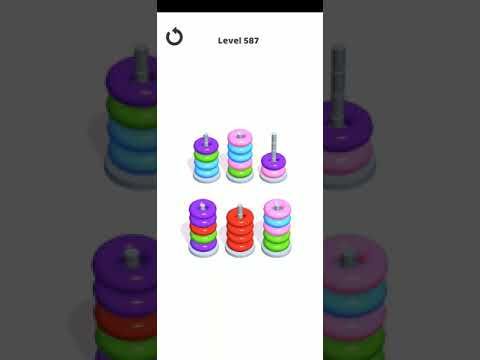 Video guide by Go Answer: Hoop Stack Level 587 #hoopstack