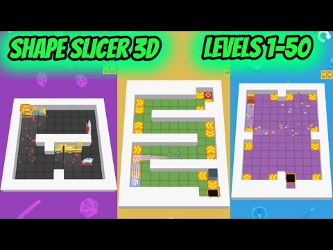 Video guide by Zainu Gamer: Shape Slicer 3D Level 1-50 #shapeslicer3d