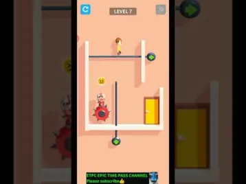 Video guide by ETPC EPIC TIME PASS CHANNEL: Pin Pull Level 7 #pinpull
