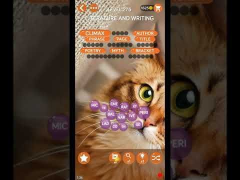 Video guide by ETPC EPIC TIME PASS CHANNEL: Word Pearls Level 275 #wordpearls