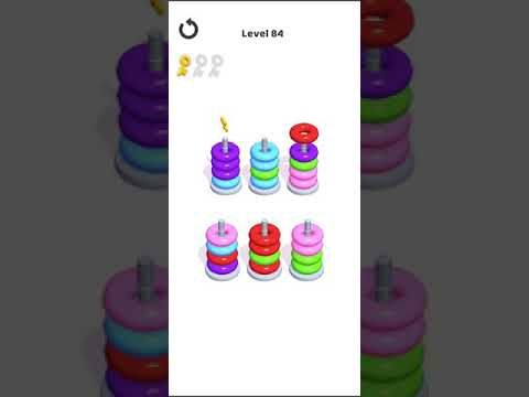 Video guide by Mobile games: Hoop Stack Level 84 #hoopstack