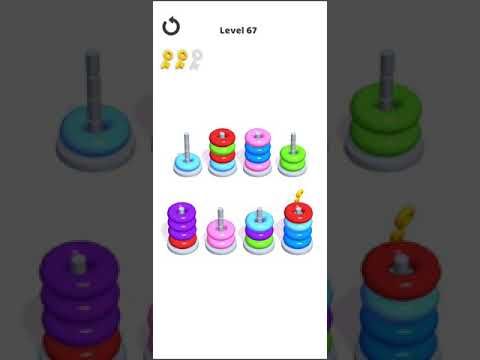 Video guide by Mobile games: Hoop Stack Level 67 #hoopstack