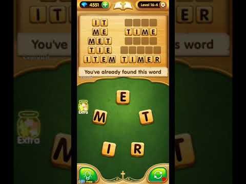 Video guide by ETPC EPIC TIME PASS CHANNEL: Bible Word Puzzle Chapter 16 - Level 4 #biblewordpuzzle