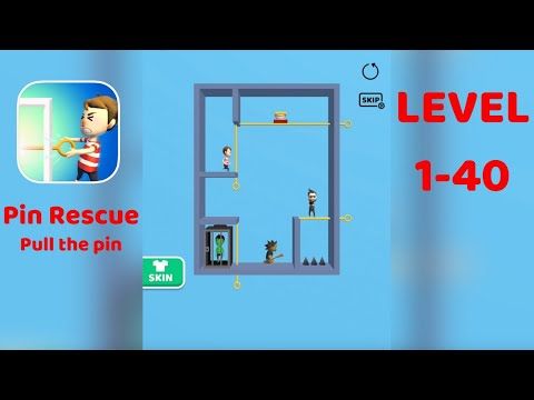 Video guide by ZCN Games: Pin Rescue Level 1-40 #pinrescue