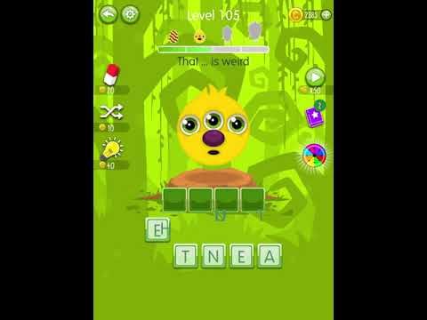 Video guide by Scary Talking Head: Word Monsters Level 105 #wordmonsters